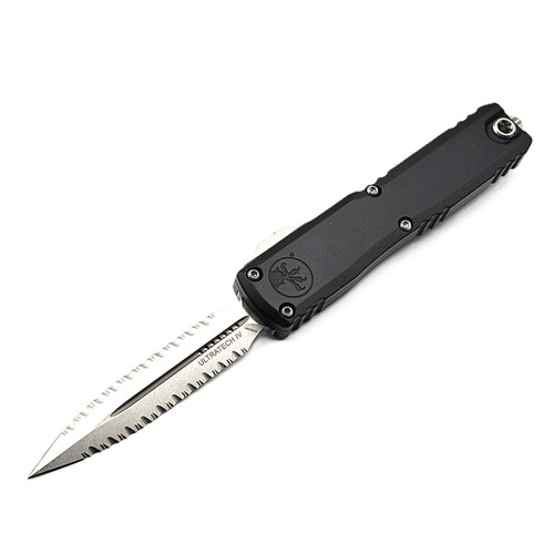 Microtech Ultratech D/E Gen IV Stonewash Double Full Serrated