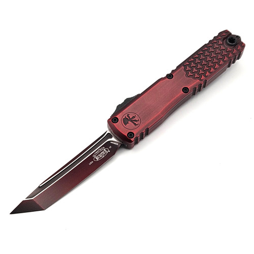Microtech Ultratech T/E Gen IV Half Tri-Grip Red Abrasion Standard