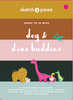 dog & dino buddies- number cards