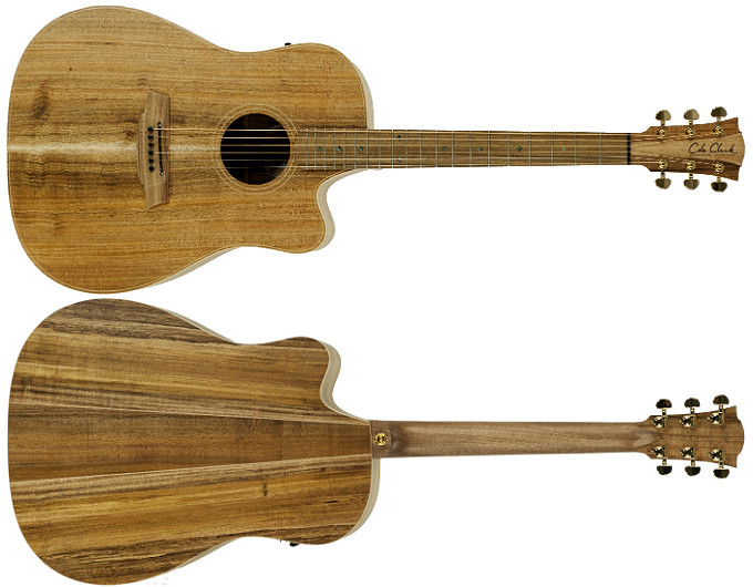 Cole Clark Fat Lady 2 FL2 EC BLBL Acoustic Electric Guitar - Beggs