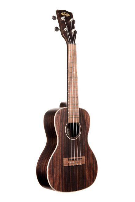 Kala KA-EBY-C Concert Ukulele Striped Ebony front angle