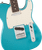 close up of Fender Player II Telecaster Aquatone Blue