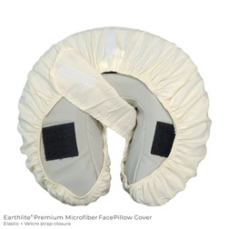 Back view of microfiber face pillow cover