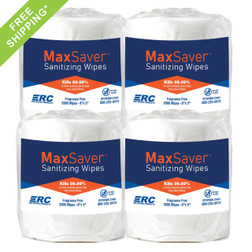 MAXSAVER Disinfection Antibacterial Wipes + Kill 99.99% of Bacteria (8000 Wipes), 4 Wipes