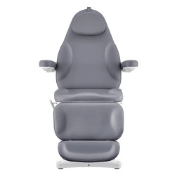 DIR Fully Electric Facial Beauty Bed Chair, BELLUCCI, Grey, Front View  DIR Fully Electric Facial Beauty Bed Chair, BELLUCCI, Grey, Front View