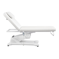 DIR Electric Medical SPA Treatment Table, Serenity, White, Side View 