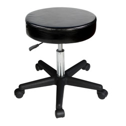 Master Massage BEAUTY Hydraulic Rolling Stool, Black