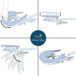 LEC Flex-Rest Head Rest with Strata Face Pillow - features LEC Flex-Rest Head Rest with Strata Face Pillow - features