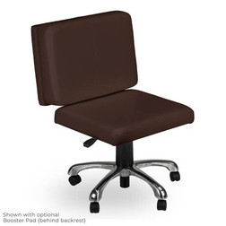 LEC Technician Stool, DUET with booster cushion behind backrest