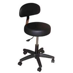 Galaxy Mfg Doctor Stool Adjustable Air Lift & Back Rest, 1060-G