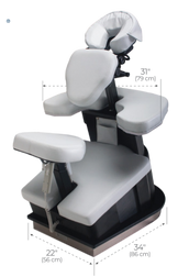 LEC FUSIONLITE Stationary Massage Chair dimensions