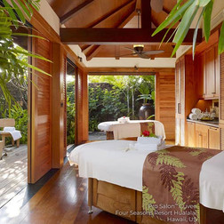 LEC PRO Salon Table, Cuvee Cabinetry in spa setting