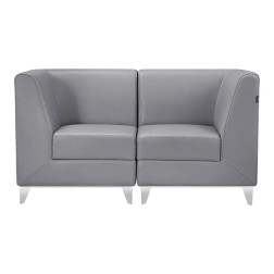 DIR MAGIC CUBO II Reception Waiting Bench, Two Seats, Grey DIR MAGIC CUBO II Reception Waiting Bench, Two Seats, Grey