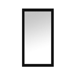 Deco ODYSSEY Full-Length Wall Mount Mirror Black front view Deco ODYSSEY Full-Length Wall Mount Mirror Black front view