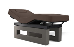 Oakworks Luxury Spa Treatment Table Icon - Slate Grey Matte, Espresso Top, Optional ABC System Oakworks Luxury Spa Treatment Table Icon - Slate Grey Matte, Espresso Top, Optional ABC System