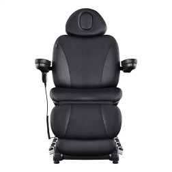DIR Heated Electric Podiatry Chair, APOLLO, Black, Front View