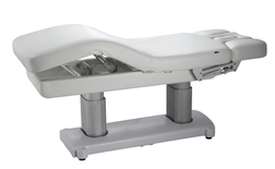 SERENADE Double Pedestal Luxury Massage Table legs raised