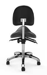 PureRelax Esthetician Saddle Stool back view PureRelax Esthetician Saddle Stool back view