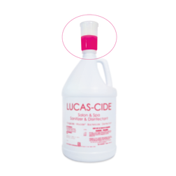 Lucas-Cide Salon and Spa Squeeze and Pour Lid, Gallon
