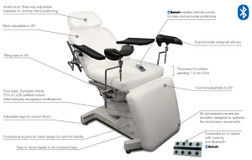 Silhouet-Tone Medical Exam Chair, Elite MD-100 + 2 Arm Support & 2 Stirrups, Key Features Silhouet-Tone Medical Exam Chair, Elite MD-100 + 2 Arm Support & 2 Stirrups, Key Features