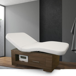 Silhouet-Tone NEVADA PREMIUM Electric Lift Massage & Treatment Table, One Cushion, Pictured in Treatment Room Silhouet-Tone NEVADA PREMIUM Electric Lift Massage & Treatment Table, One Cushion, Pictured in Treatment Room