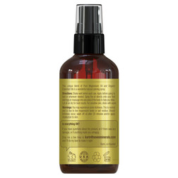 Seven Minerals, Calming Magnesium Spray, 4 fl oz, Label Back View