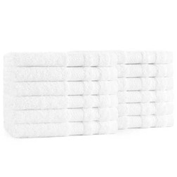 White Facial and Makeup Washcloths (12 Pack) ERC Wiping Products