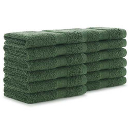 True Color Cotton Terry Makeup/Facial Cloths, green True Color Cotton Terry Makeup/Facial Cloths, green