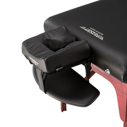Master Massage Portable Table, MONTCLAIR, 31", Ergonomic Adjustable Face Cradle, Memory Foam Face Pillow, and Contoured Armrest Shelf