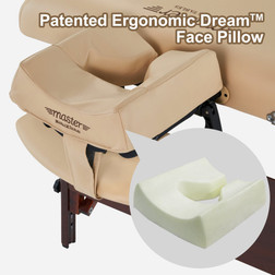 Master Massage Music Face Cushion, ErgoDream, Patented Ergonomic Dream Face Pillow