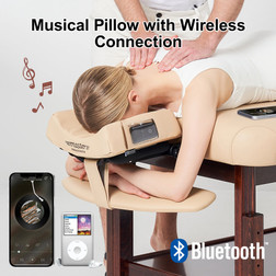 Master Massage Music Face Cushion, ErgoDream, Musical Pillow with Wireless Connection