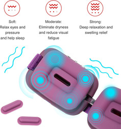 Hi5 E10 Smart Eye Massager, Soft, Moderate, and Strong