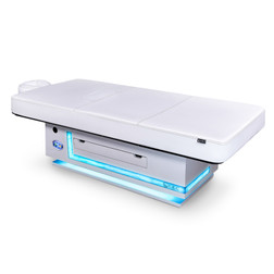 RADIANCE PT Pulsed Light Therapy Treatment Table with glowing LED lighting and options head rest platform