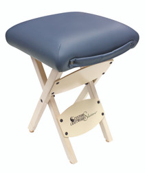 Custom Craftworks Massage Therapist Wooden Folding Stool, Agate Custom Craftworks Massage Therapist Wooden Folding Stool, Agate