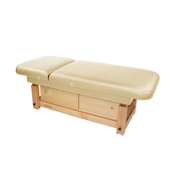 Touch America Stationary Treatment & Massage Table, FACE & BODY, Almond with optional cabinet Touch America Stationary Treatment & Massage Table, FACE & BODY, Almond with optional cabinet