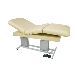 Touch America Dual-Pedestal Treatment Table, ATLAS Classic, Almond Touch America Dual-Pedestal Treatment Table, ATLAS Classic, Almond