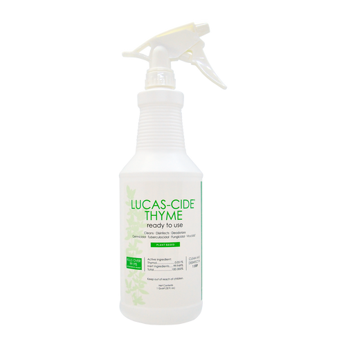 Lucas-Cide Thyme Disinfectant Spray, Quart, Front View