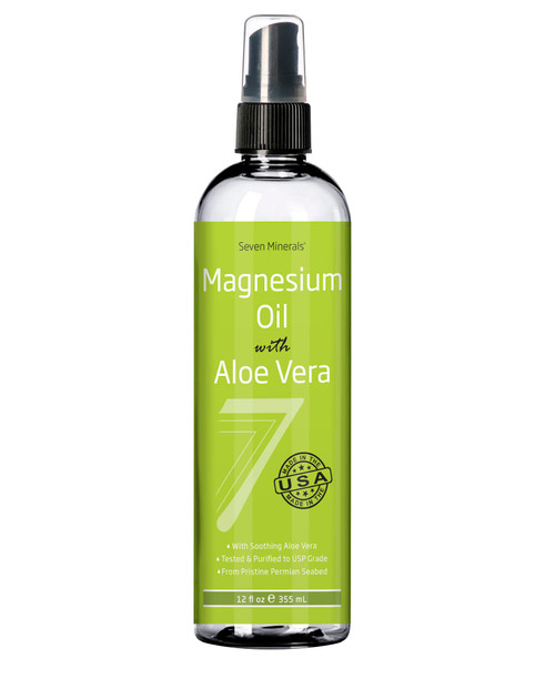 Seven Minerals, Magnesium Oil with Aloe Vera, 12 fl oz