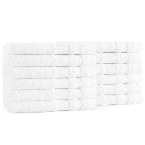 White Facial and Makeup Washcloths (12 Pack) ERC Wiping Products