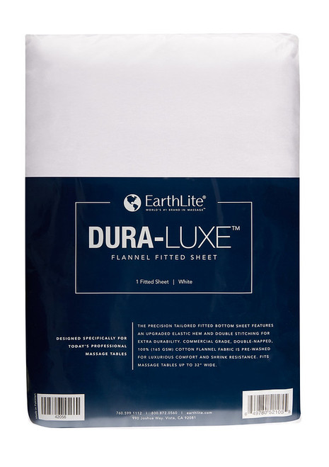 Earthlite DURA-LUXE Massage Table Flannel Sheet, Fitted