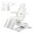 DIR All-Purpose Medical Spa Treatment Chair, LIBRA, White, Headrest Adjustments