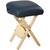 Master Massage Therapist Stool, Wooden, Folding, Royal Blue 