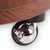 LEC Portable Roll-Up Pedicure Bowl + Footrest, Lid, & Leash - wheel closeup