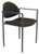 Galaxy Mfg Reception Chair, Black Frame, Side View 