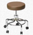 Galaxy Mfg Revolving Medical Stool, 1145, Round Foot Ring, 5 Wheels 19"-26" H