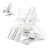 DIR Electric Plastic Surgery Chair, LIBRA, White, Manually Adjusted 180 Degree Rotating Seat