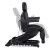 DIR Heated Electric Podiatry Chair, APOLLO, Black, Backrest and Leg-rest Tilt Adjustments