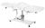 NATURA White Hydraulic Facial Bed, 2206A in a bed position