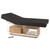 Everest Eclipse 2.0 Tilt Back Electric Massage Table with maple base and black upholstery