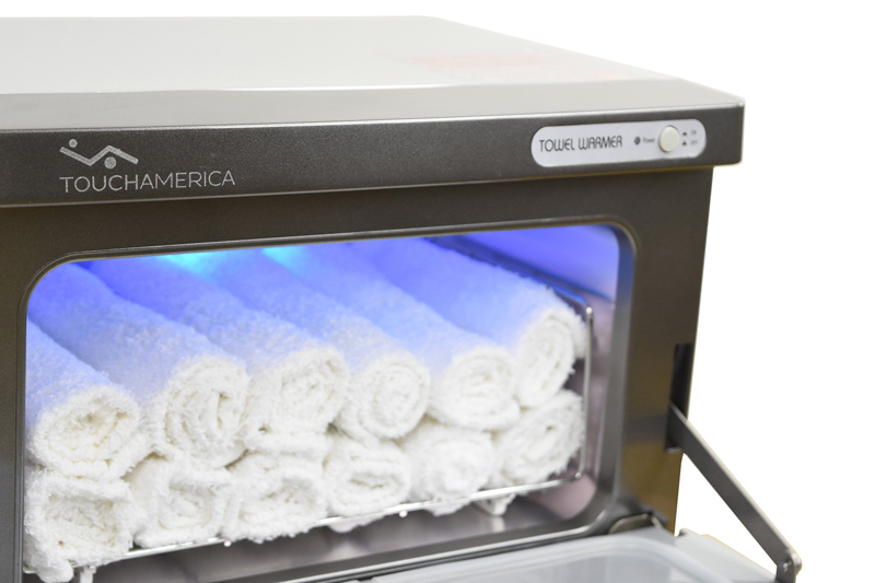 Touch America UV Sanitizing Hot Towel Cabinet, SMALL (10 Towels) | Massage  Tables Now